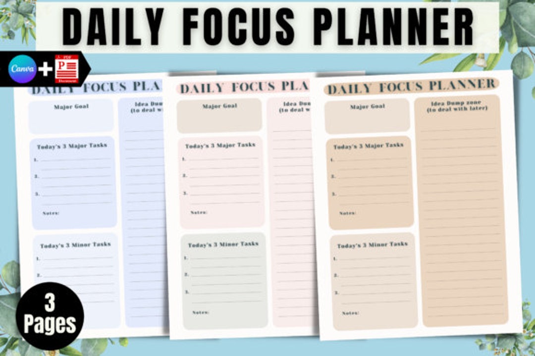 Productivity Planner Printable | Ultimate Life Journal Binder| Daily ...