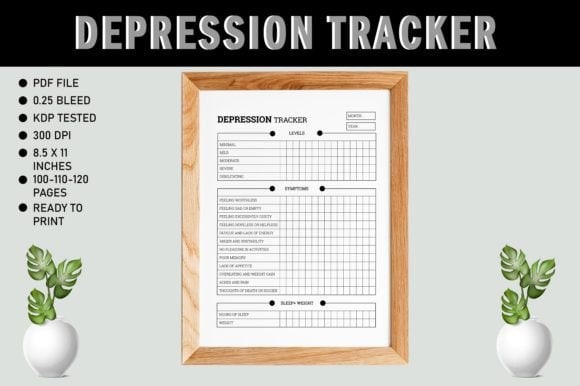 Depression Tracker | Anxiety Tracker | Depression Journal | Depression ...