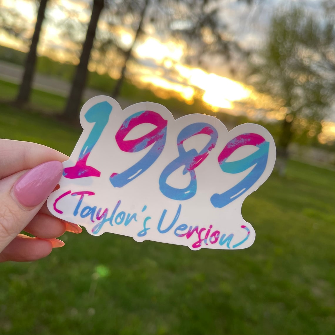1989 Taylors Version Sticker Glossy Etsy