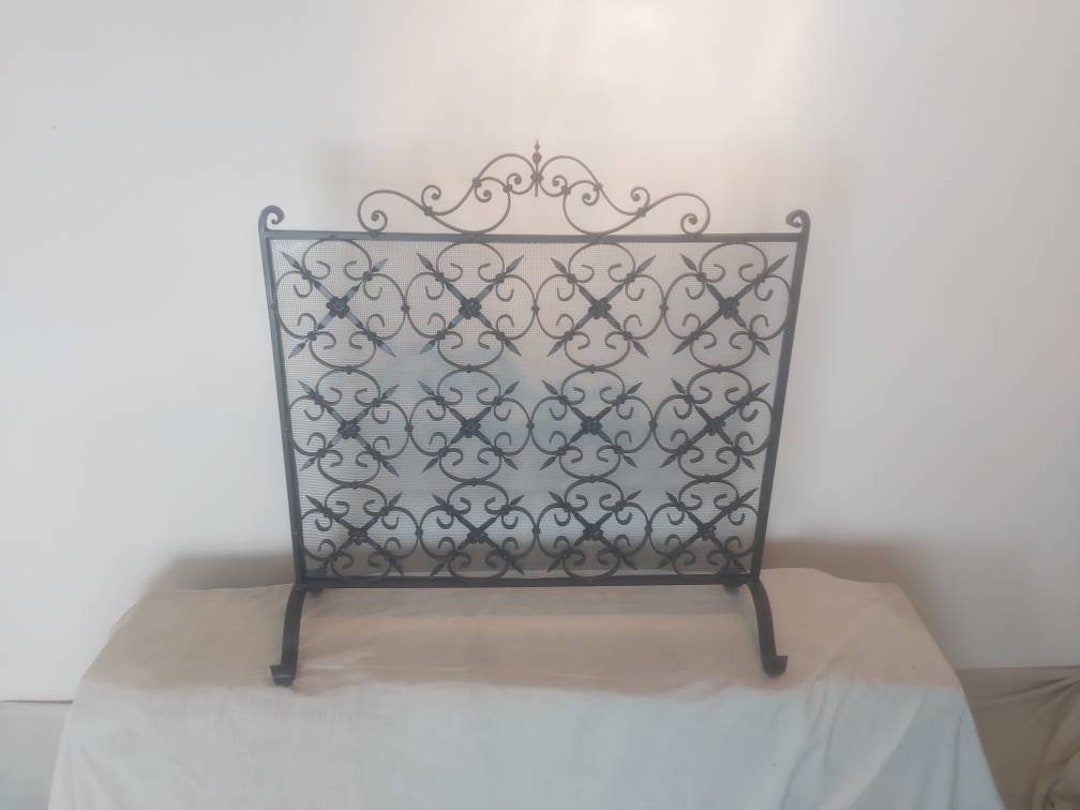 Cast Iron Fire Screen Fully Restored. Etsy
