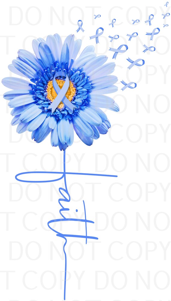 Blue Dandelion Love Ribbon Blue Dandelion Love Ribbon