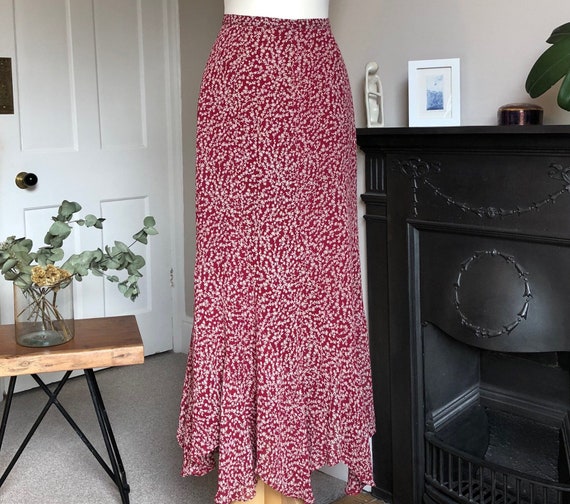 Laura Ashley floral midi skirt