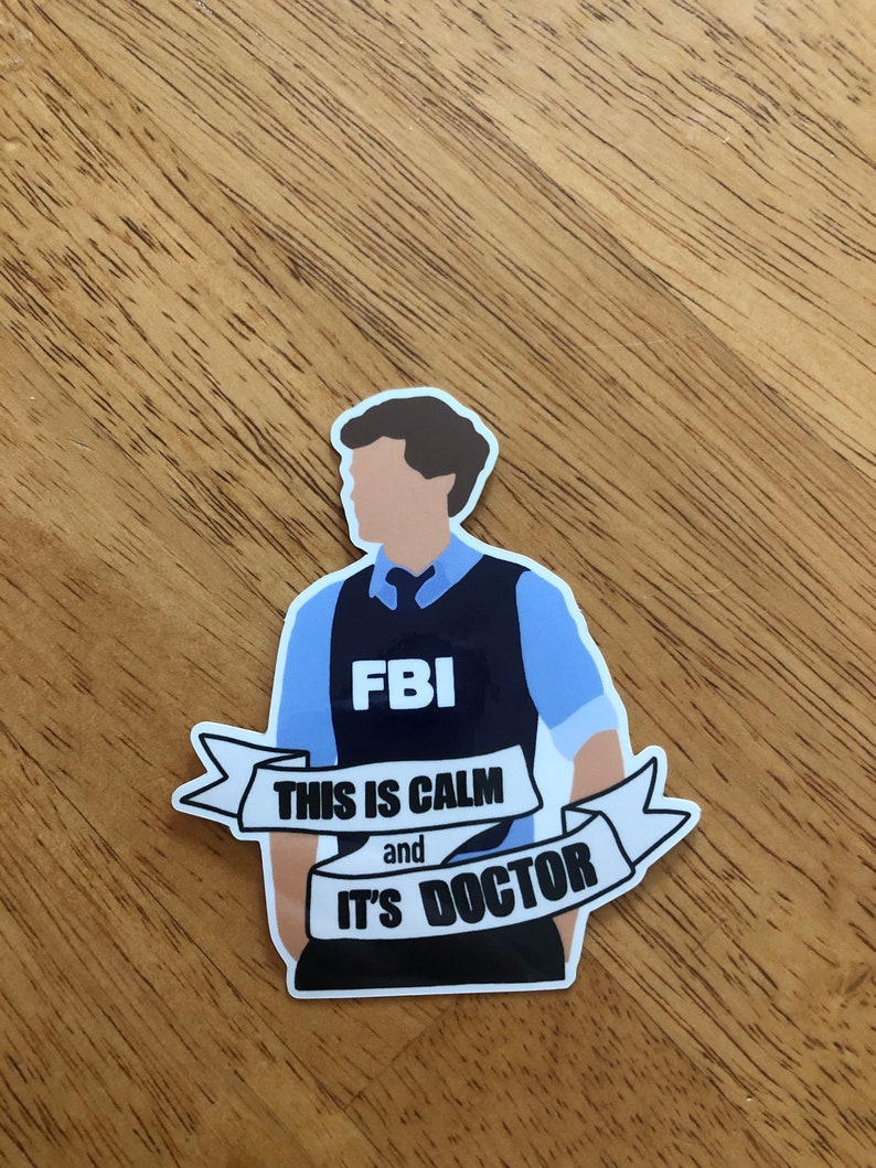 Spencer Reid This is calm and its doctor sticker Etsy