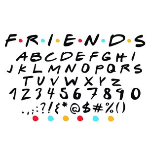 Download Friends Font Svg Etsy