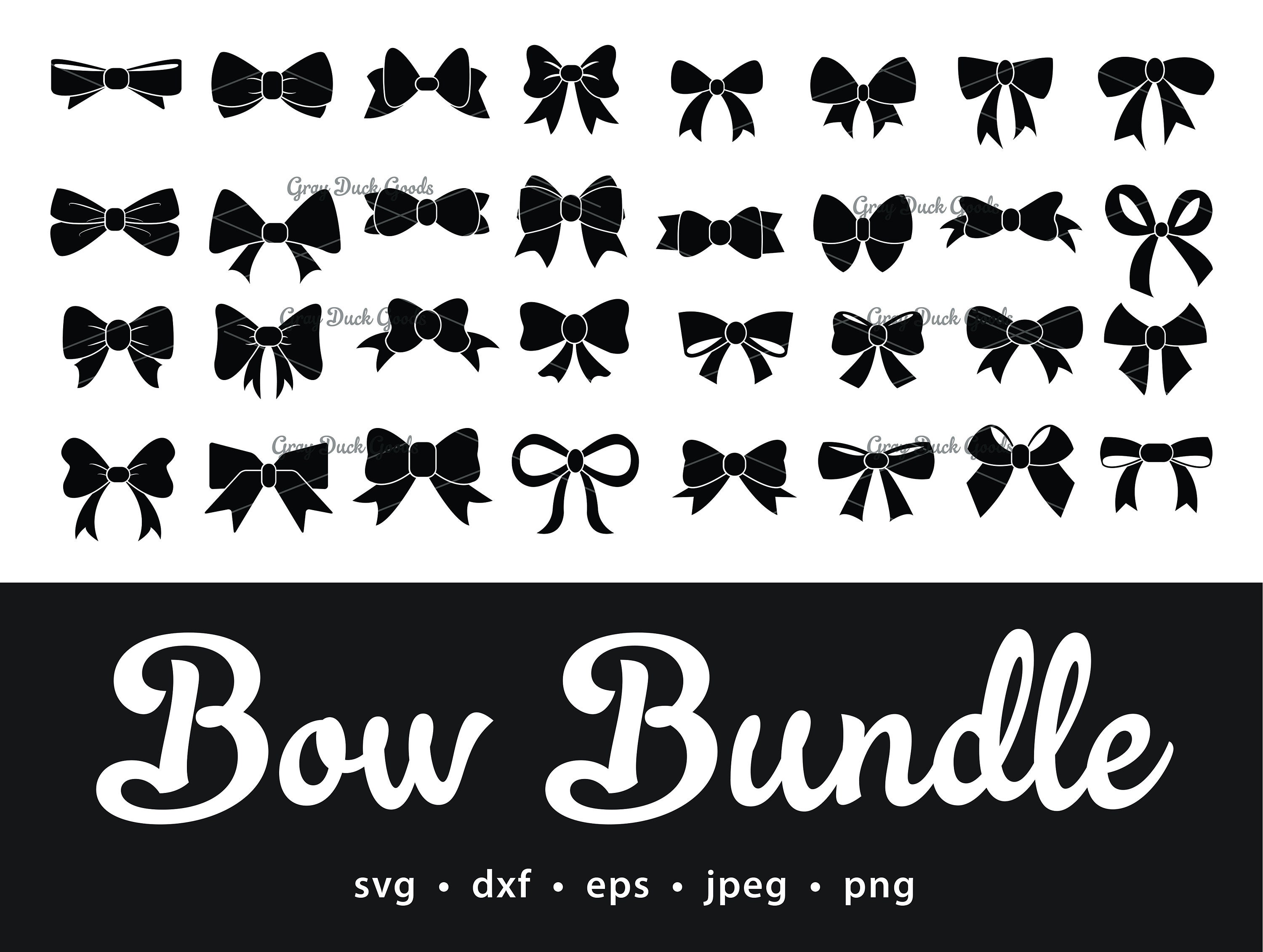 Download Bow Bundle Svg Bow tie Png Bows Svg Svg Files Cut Files | Etsy