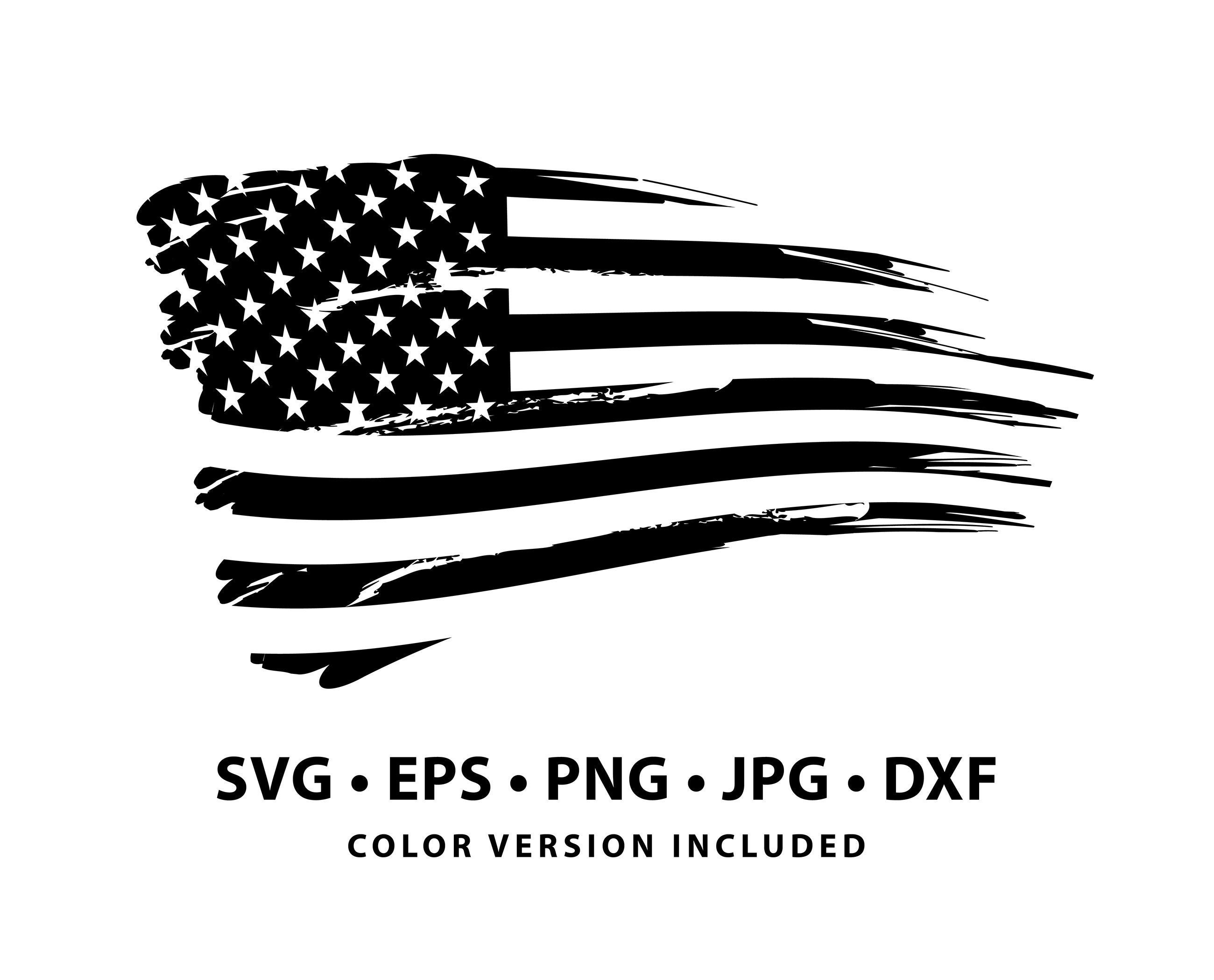 Distressed American Flag SVG Cricut