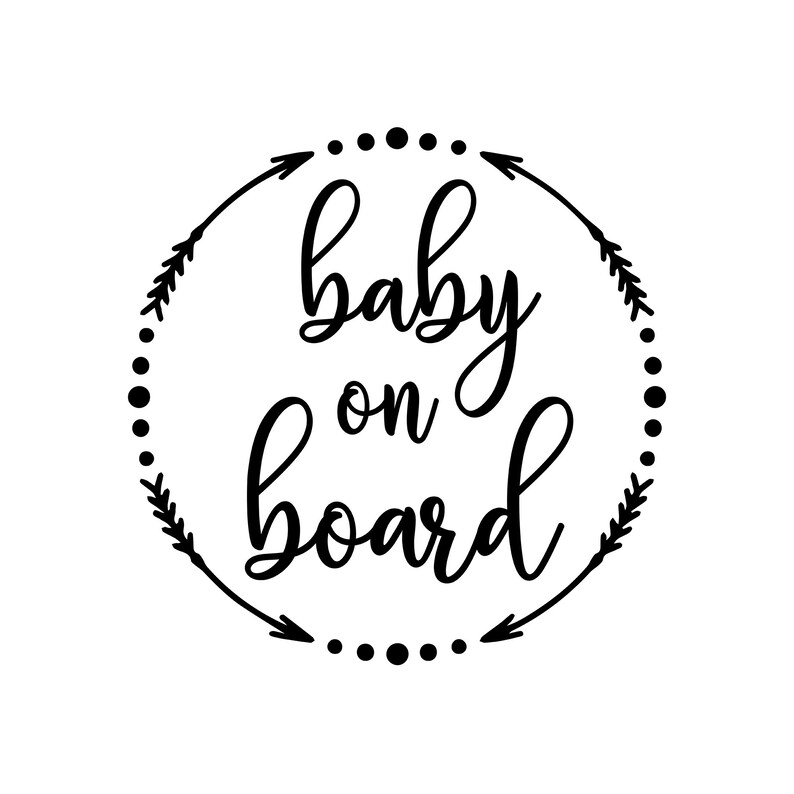 Download Cricut Baby On Board Svg Silhouette Window Car Sticker Vinyl Digital Boho Baby On Board Decal Cut File Drawing Illustration Art Collectibles Supermamalab Com