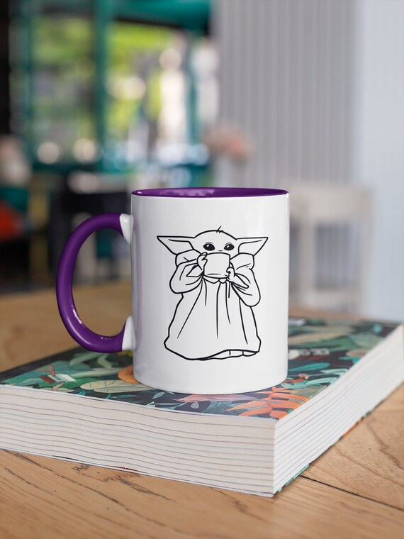 Download Baby Yoda Cup Svg Baby Yoda Coffee Clipart Star Wars Print Etsy