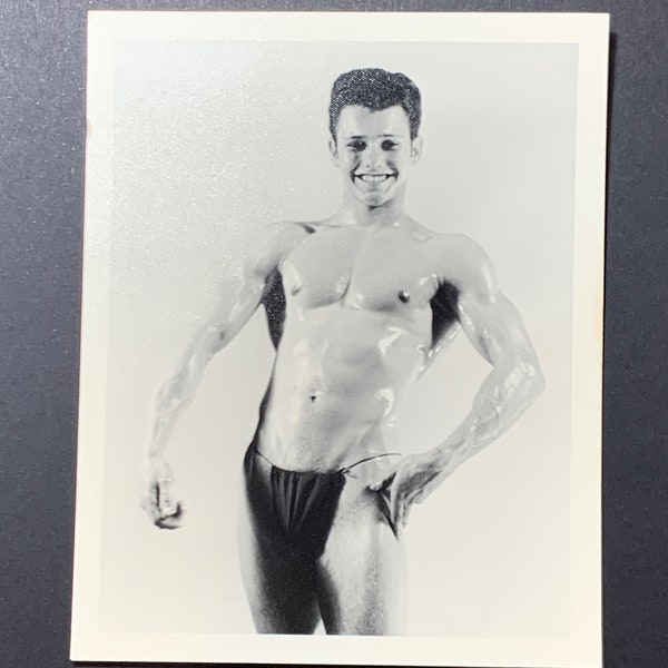 Original Beefcake Photo 1950s Male Nude