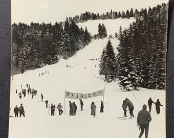 Photo originale de ski alpin des années 60