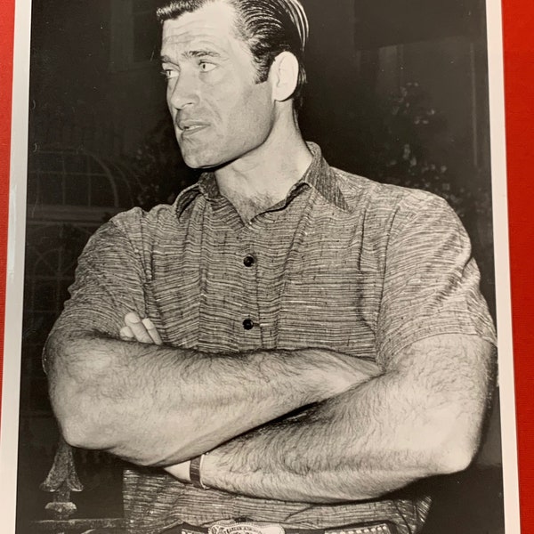 Original photo Beefcake 50s Clint Walker