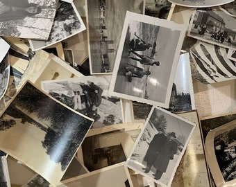 VARIÉ Lot 80 60 40 photos originales noir et blanc des années 30 40 50 60