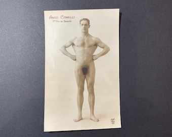 Original Beefcake Postcard from the 1920s