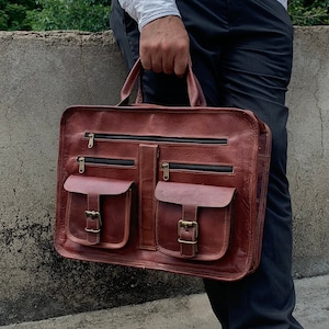 Herren Aktentasche Handtasche Schultertasche Laptoptasche Büro Messengertasche 