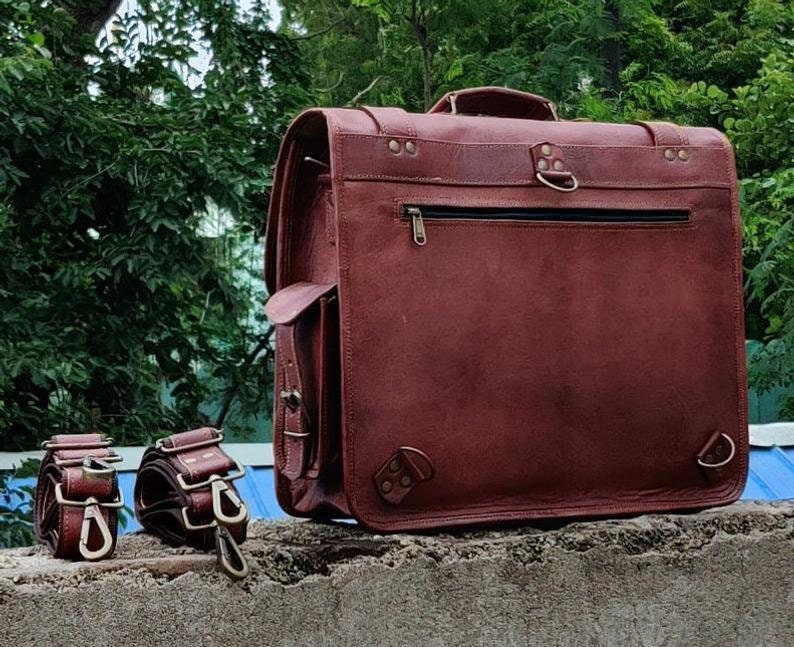 18 Convertible Laptop Messenger Bag for Men Women Briefcase Laptop Bag Cross Body Shoulder Bag Backpack Bag Laptop Portfolio Messenger Bag