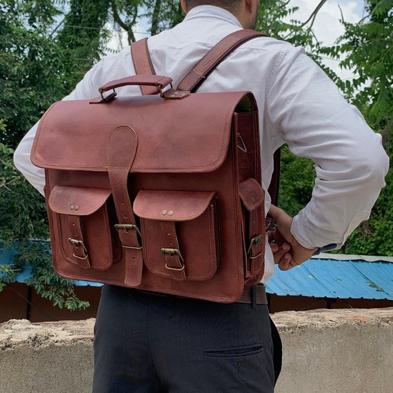 Convertible Laptop Messenger Bag Men and Women Briefcase | Etsy