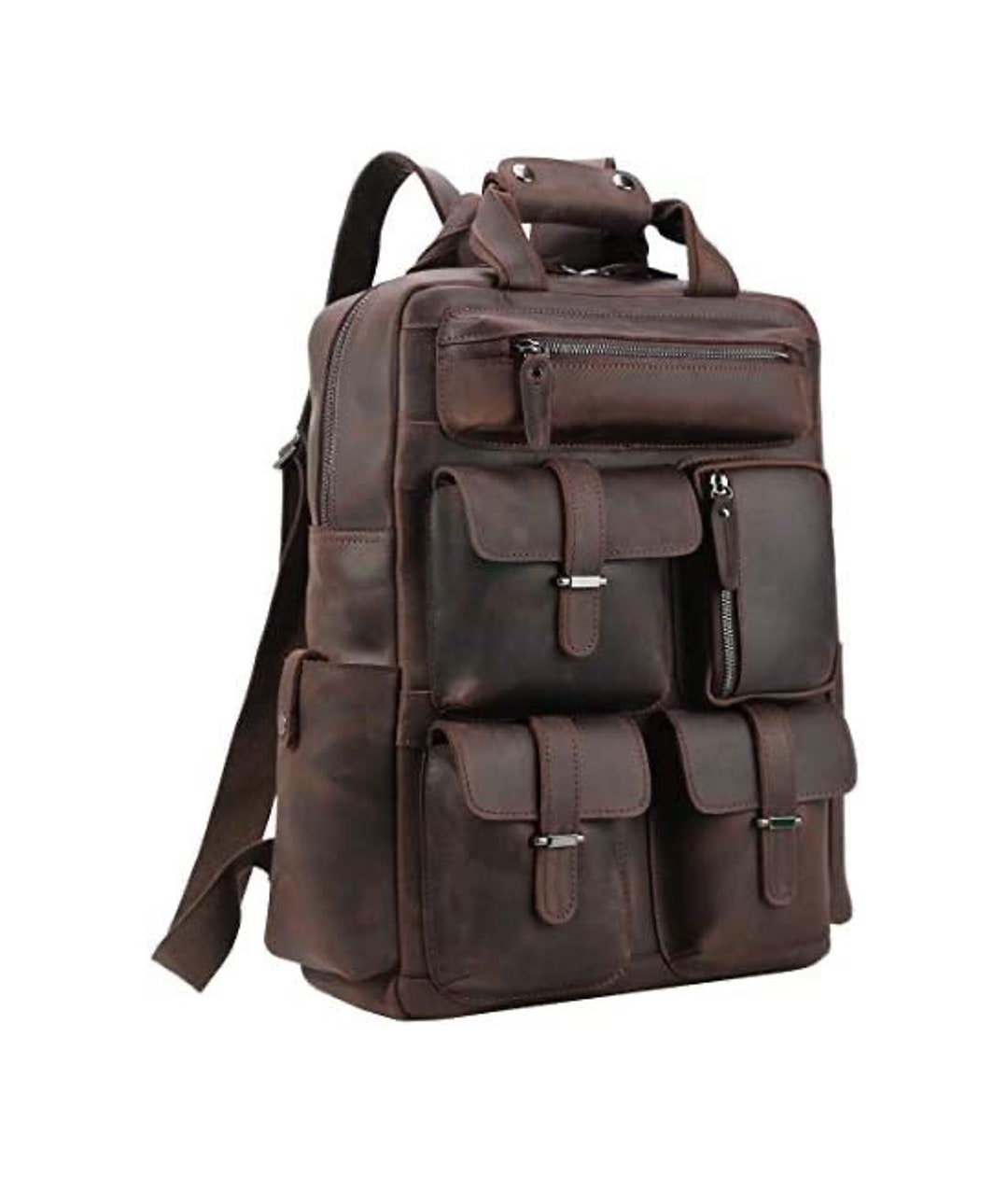 Leather Laptop Backpack Laptop Bag Men Leather Laptop - Etsy Singapore