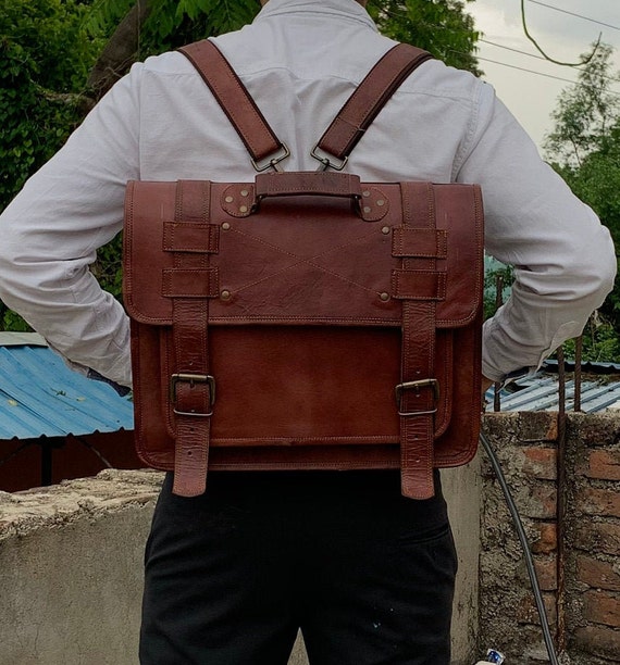 convertible backpack messenger bolsa