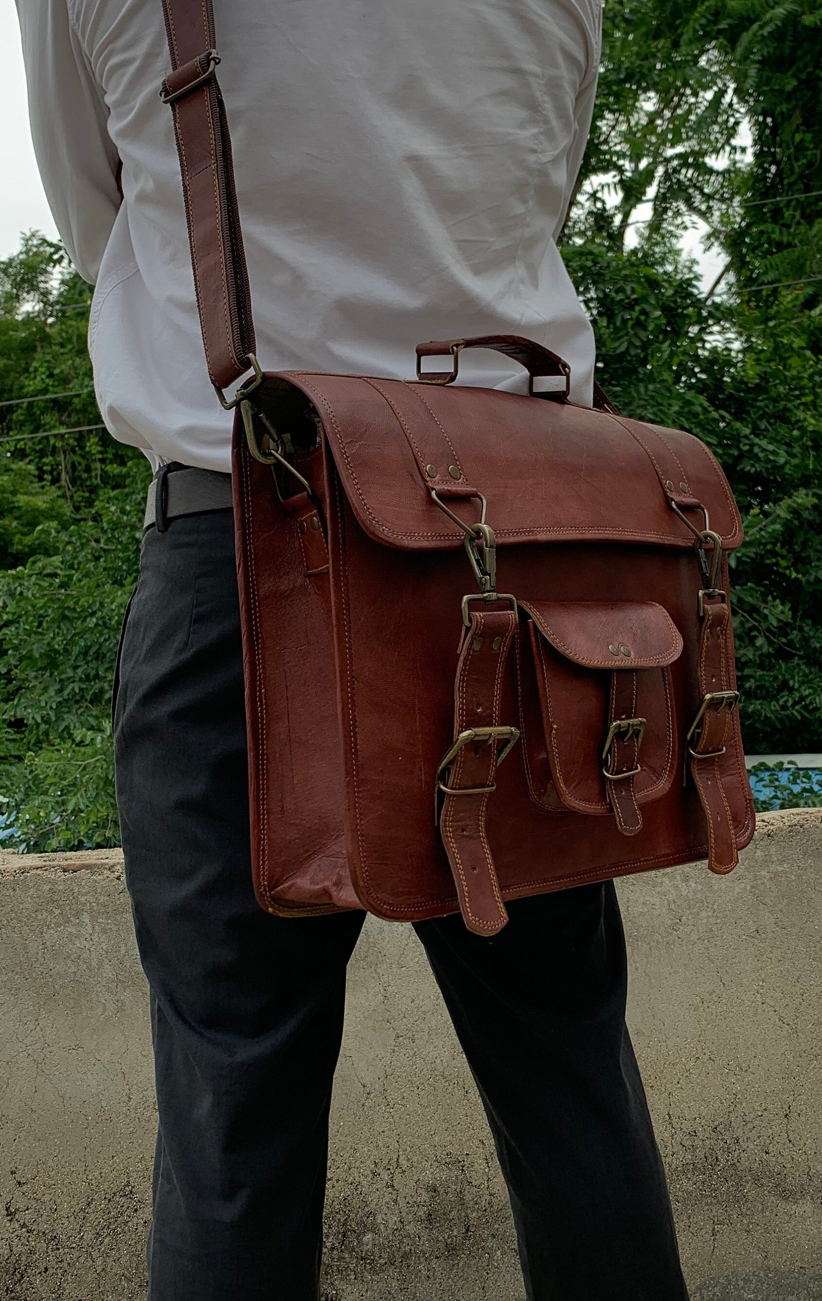 18 inch Laptop Messenger Bag for Men Bag for Women Laptop Bag Etsy