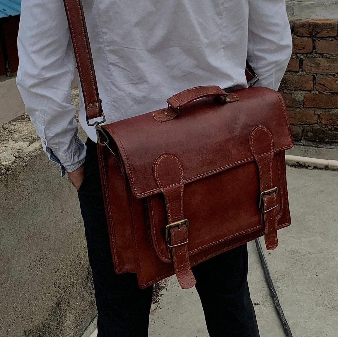 Convertible Backpack Men's Messenger Bag 16 Inch Etsy