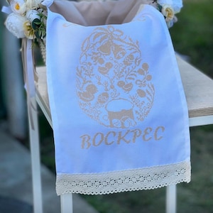 Embroidered cover/runner/towel for Easter Ukrainian baskets, Khtystos Voskres, Christ Is Risen, Spring home decor, table decor and more