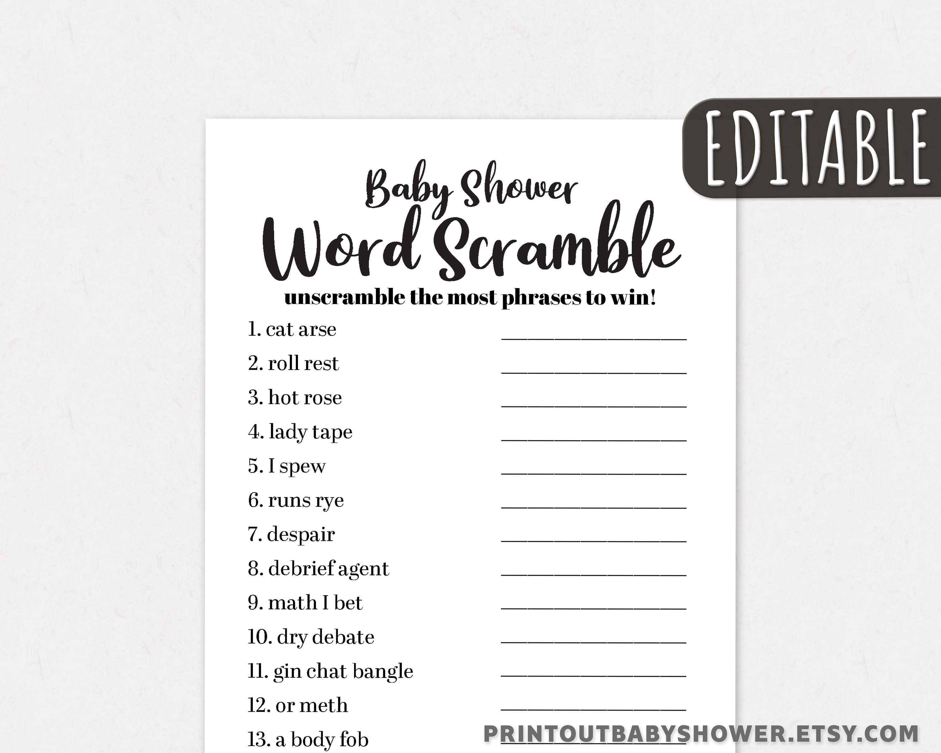 scramble word game