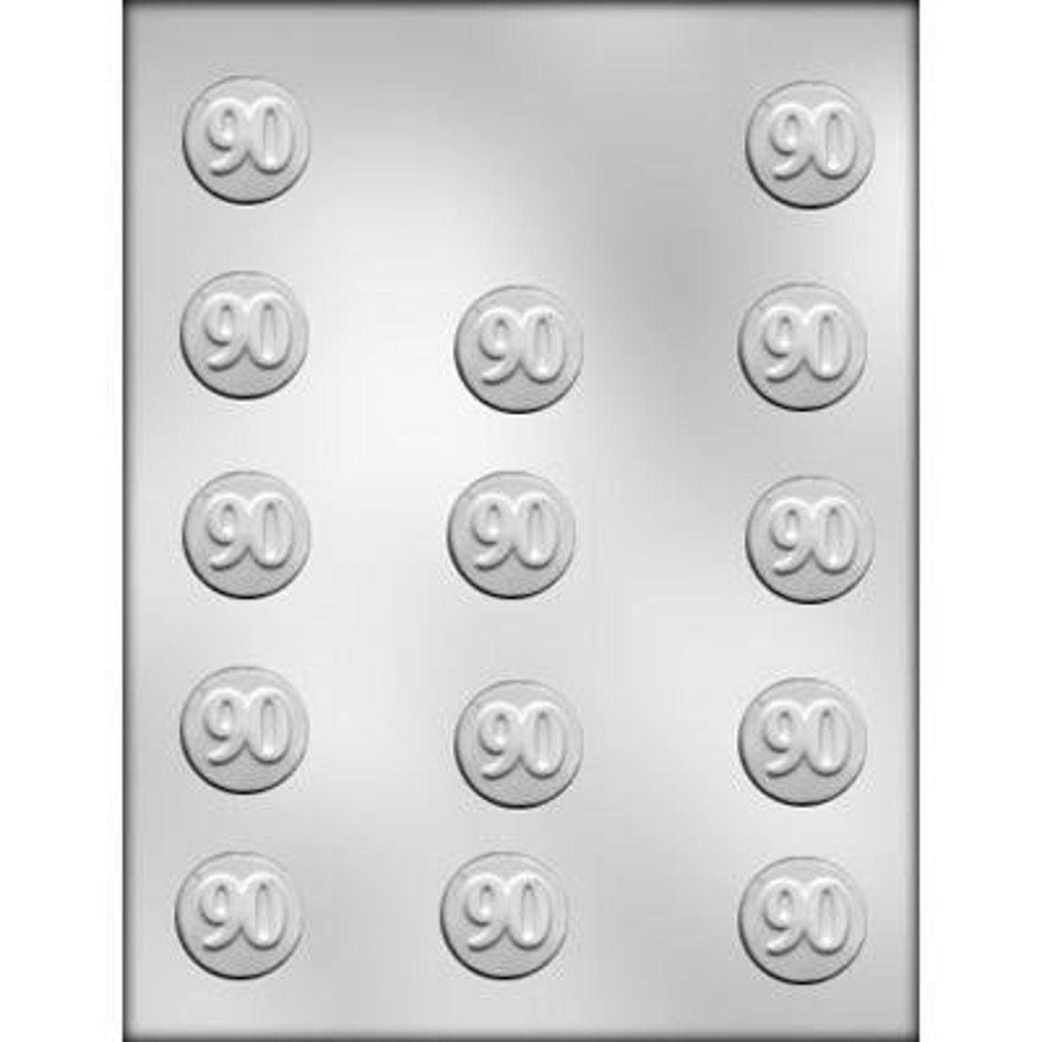 90 Th Anniversary or Birthday Candy Mold 14 Cavities Etsy