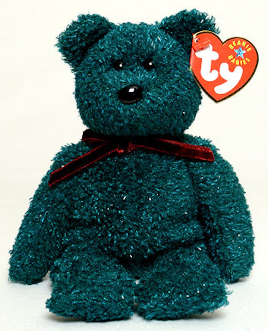 Ty Holiday Teddy Green 2001 Beanie Babies Etsy