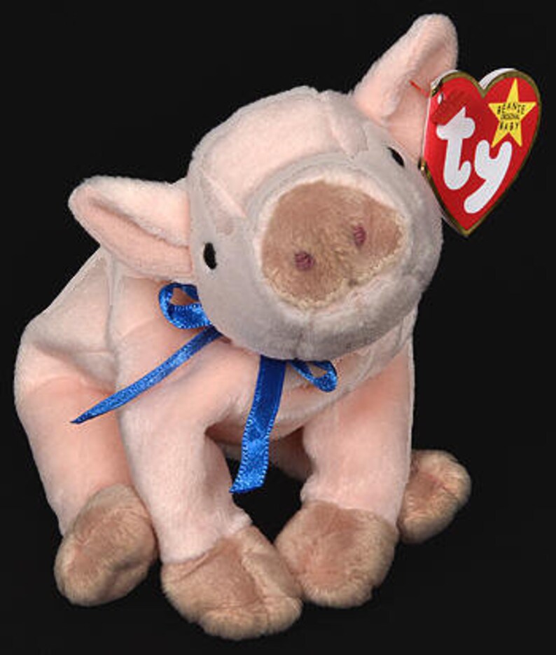 Ty Knuckles the Pig Beanie Babies Etsy