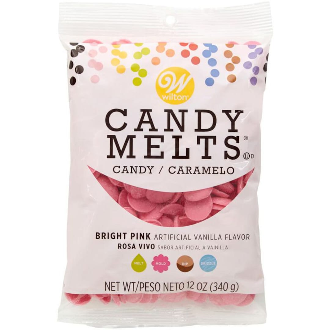  Wilton Bright Pink Candy Melts® Candy, 12 oz.: Home & Kitchen