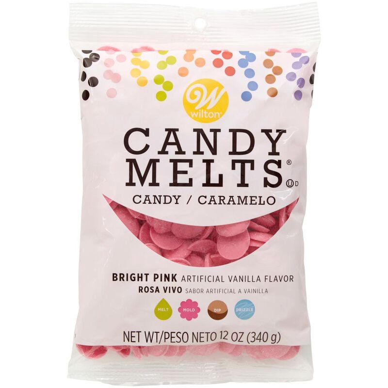 Bright Pink Candy Melts, Wilton. 12 Oz -  Sweden