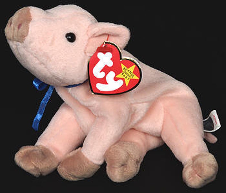 Ty Knuckles the Pig Beanie Babies Etsy