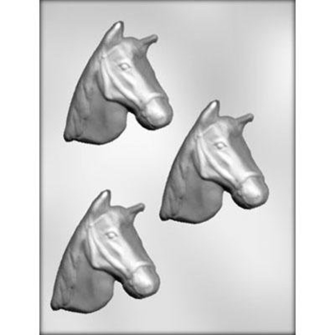 Horse Head Mold, 3.5 3 CAVITIES Etsy