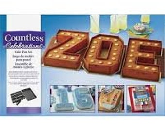 Numbers & Letters Cutter Cake Pan Set