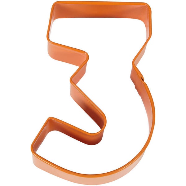 Number 3 Cookie Cutter, 3.5 in.