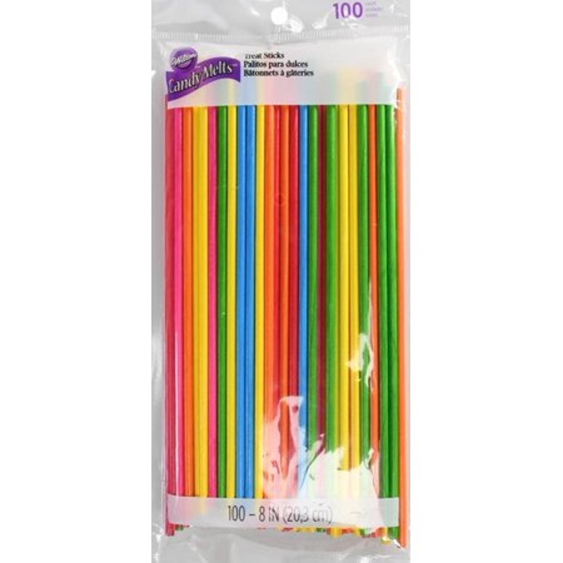 Bright Colored 8 Treat Sticks, 100 Count image 3