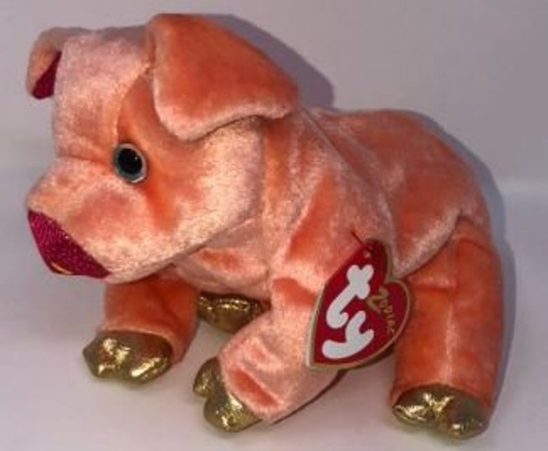 Ty Beanie Babies Zodiac Pig Etsy