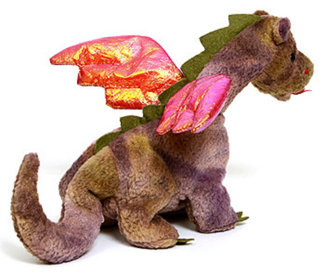 Ty Scorch the Dragon Beanie Babies 6.5 in Tall. Etsy