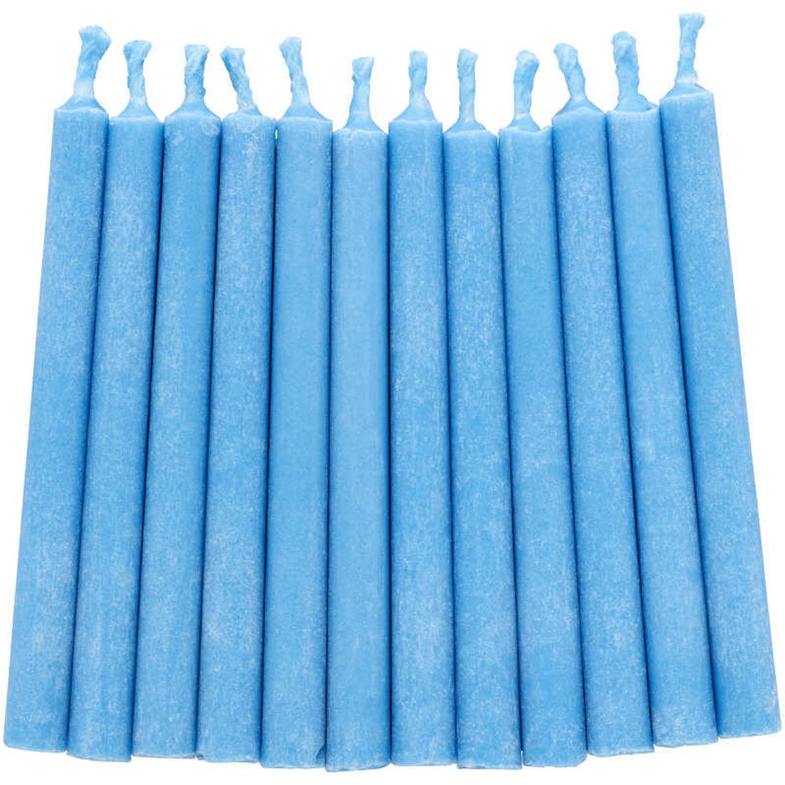 Blue Color Flame Candles 12 Count Etsy