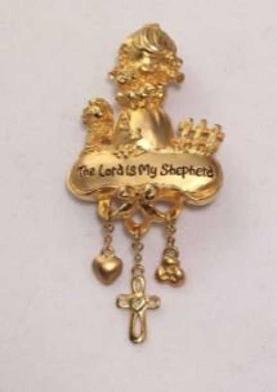 Precious Moments "The Lord is my Shepherd" Lapel P
