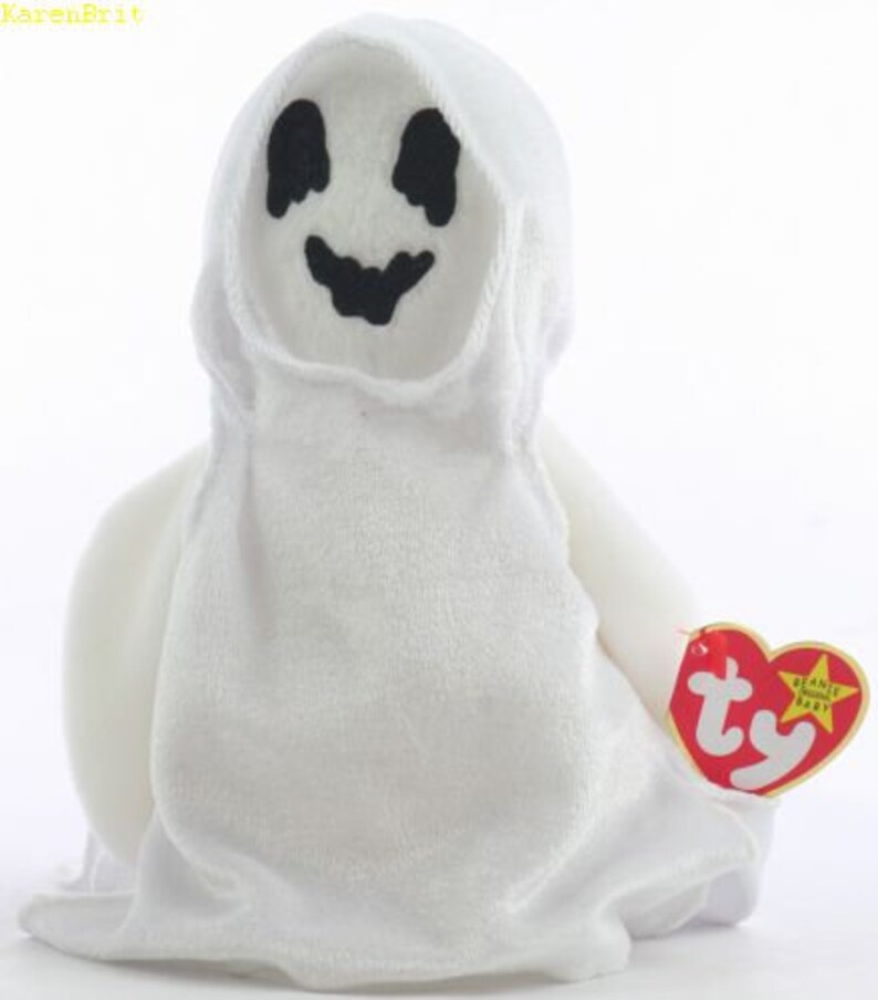 Ty Sheets the Ghost Beanie Babies Etsy