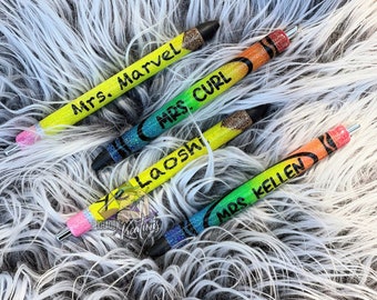 Crayon glitter pens
