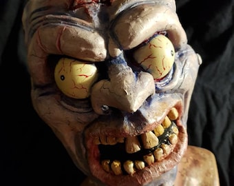 Handmade Latex Manic Marv Half Mask