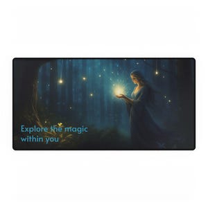 Celestial Forest Desk Mat & Mouse Pad - Explore The Magic Within You - Magic for Home Office