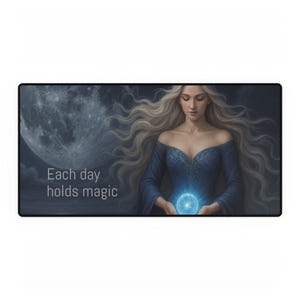 Mystical Desk Pad & Mouse Pad Witchy Desk Accessory Spiritual Office Decor Gift for Witches
