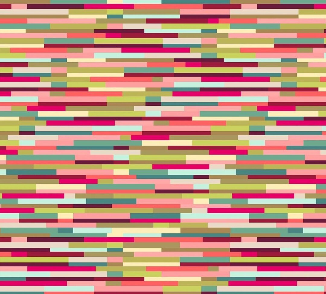 Stick Block Pattern Fabric: Colorful Upholstery Fabric by the Yard - Etsy