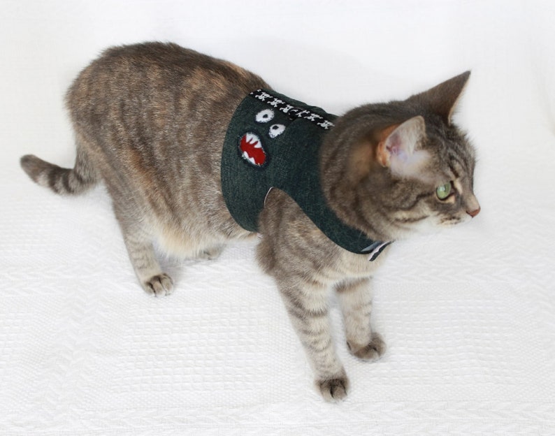 Cat harness for walking Cat vest halloween Etsy