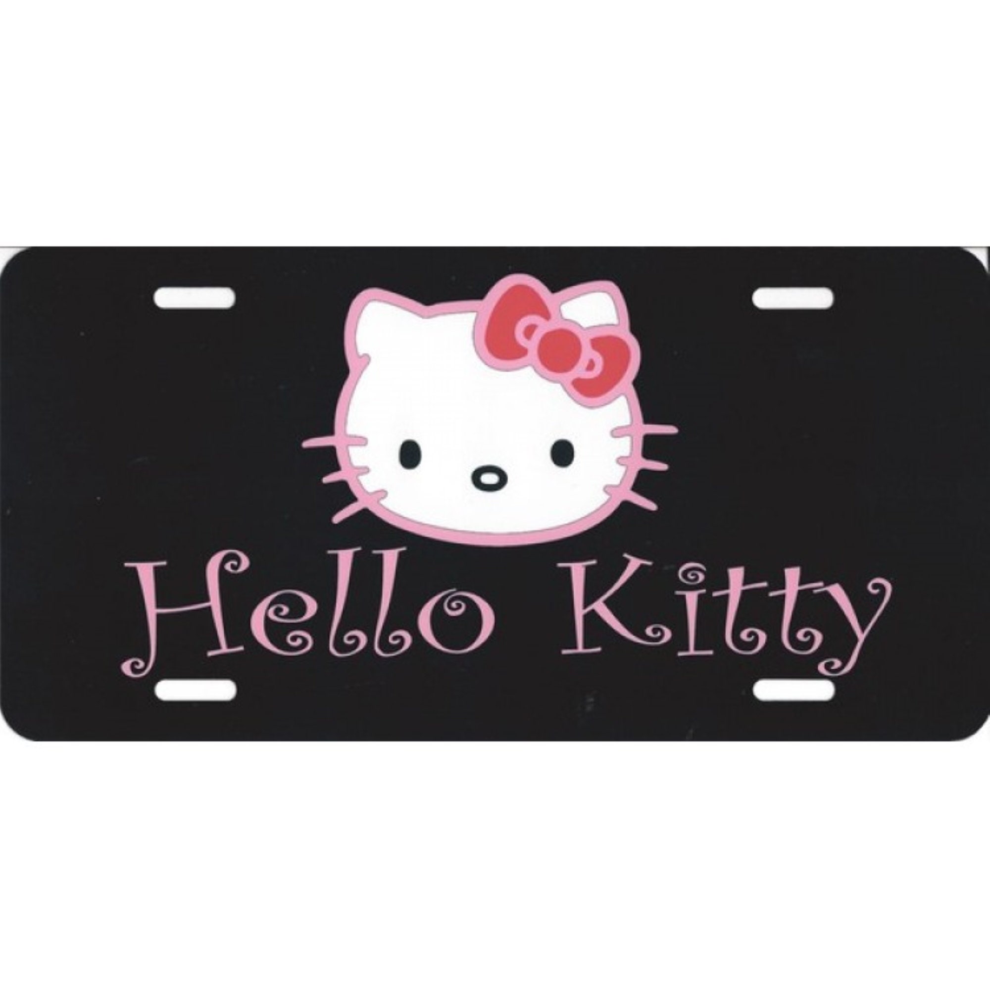 Hello Kitty Metal Sign License Plate Handmade Collectible Desk Etsy