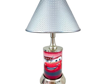 Cars Lightning McQueen Metal Sign License Plate Handmade Collectible Desk Lamp Best Gift Ever EXCLUSIVE