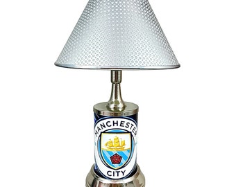 Manchester City Football Club Metal Sign License Plate Handmade Collectible Desk Lamp Best Gift Ever EXCLUSIVE